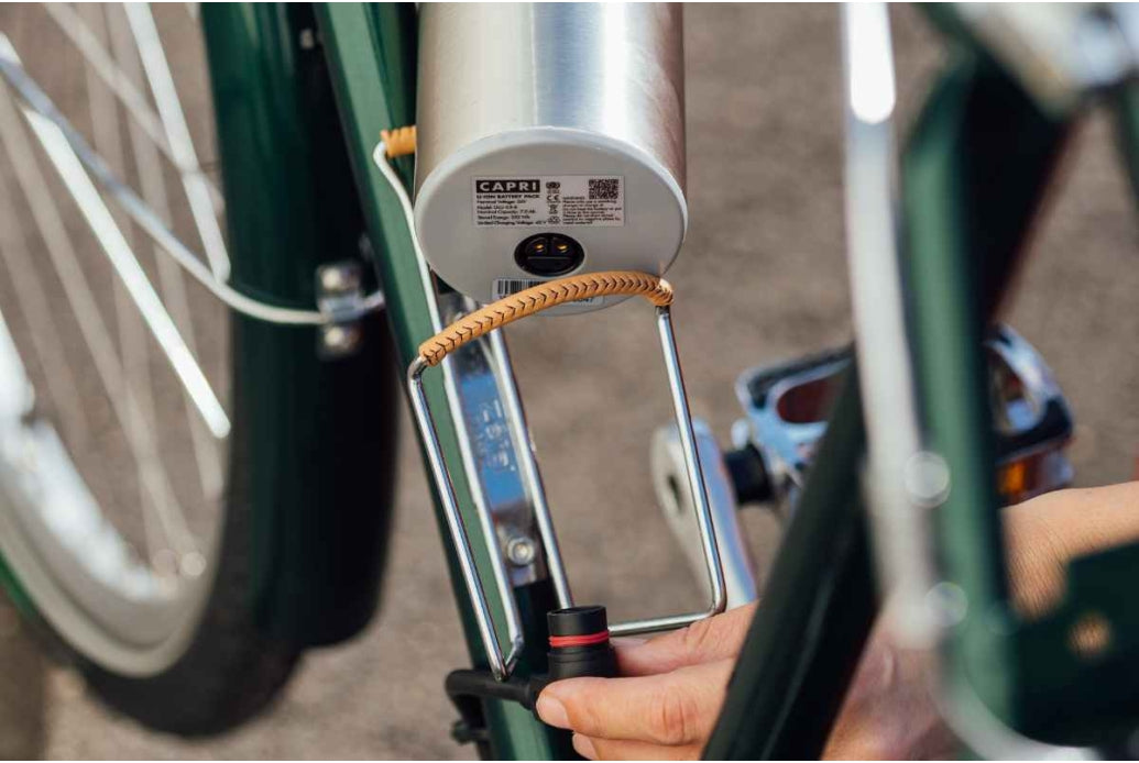 Comprar Bicicleta eléctrica Capri Lyon verde ingles 7V - Reacondicionada