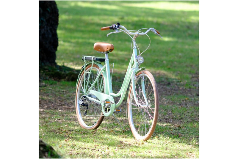 Comprar Bicicleta eléctrica Capri Berlin verde pastel 7V Reacondicionada
