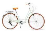 Comprar Bicicleta eléctrica Capri Berlin verde pastel 7V Reacondicionada