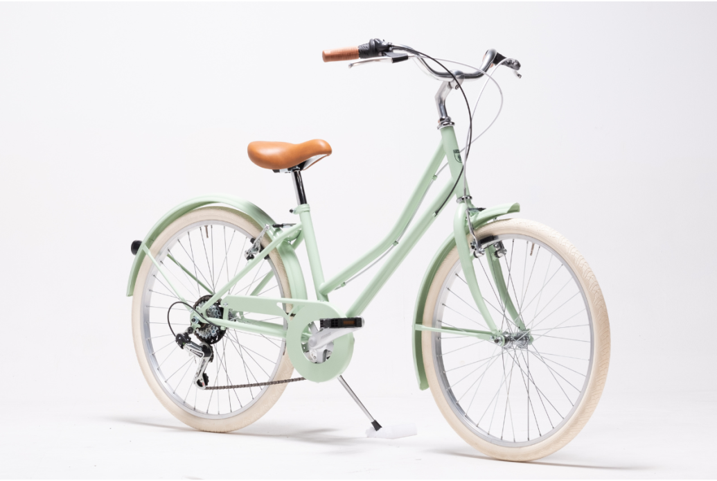 Comprar Bicicleta de paseo retro Capri Carolina 24" Verde Pastel - Reacondicionada