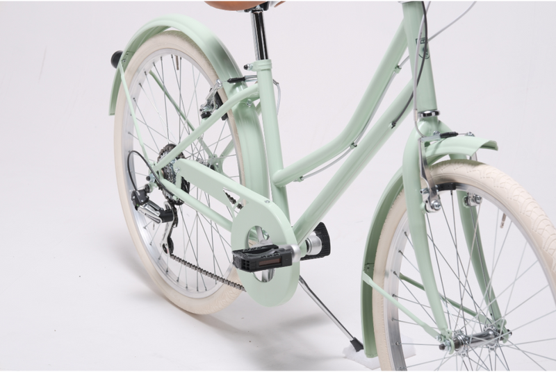 Comprar Bicicleta de paseo retro Capri Carolina 24" Verde Pastel - Reacondicionada