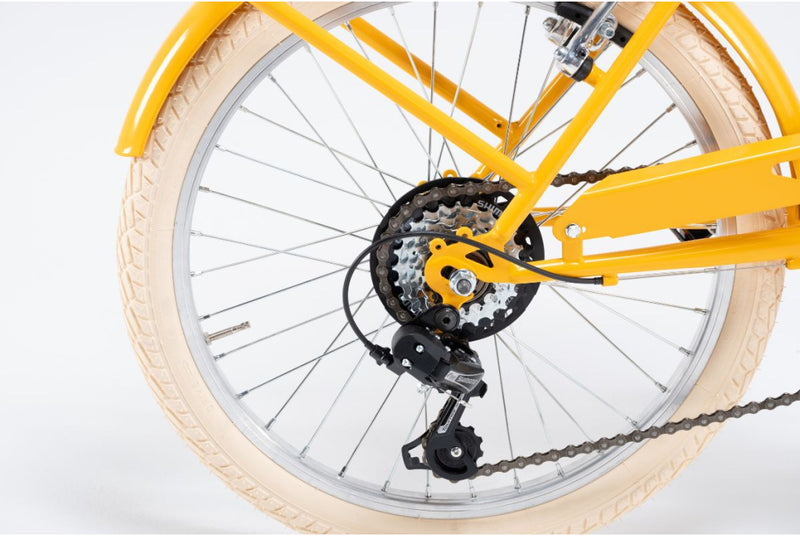 Comprar Bicicleta Plegable Bambina 6 velocidades Mostaza Reacondicionada