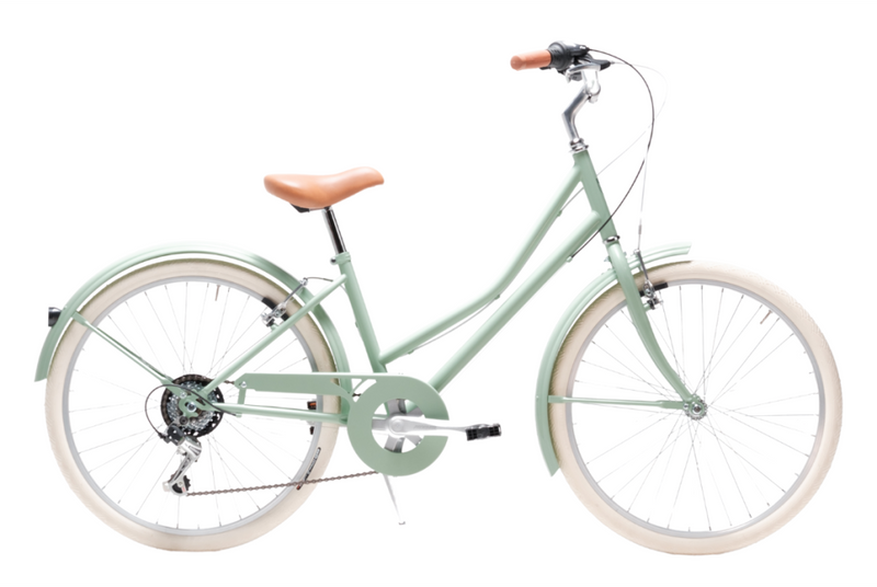 Comprar Bicicleta de paseo retro Capri Carolina 24" Verde Pastel - Reacondicionada