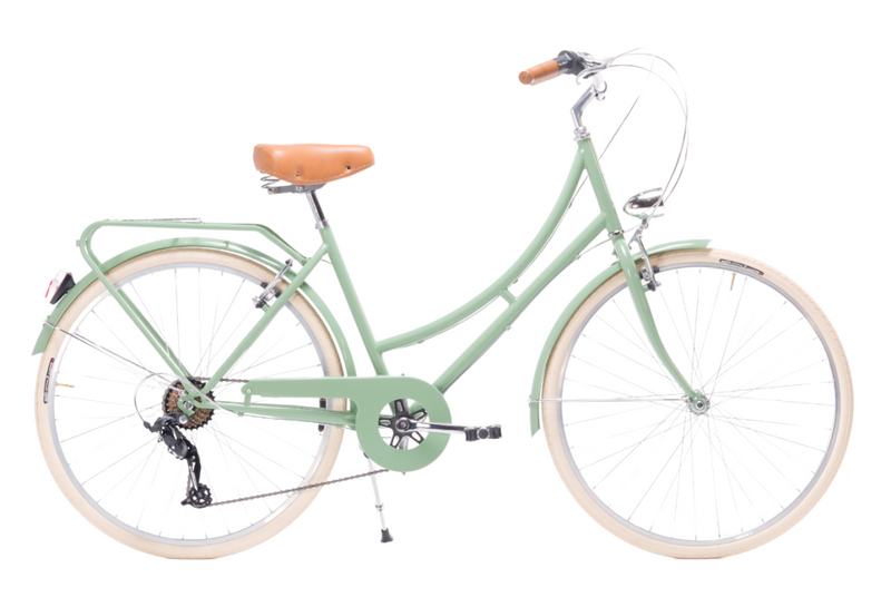 Comprar Bicicleta de paseo vintage Capri Valentina verde pastel +