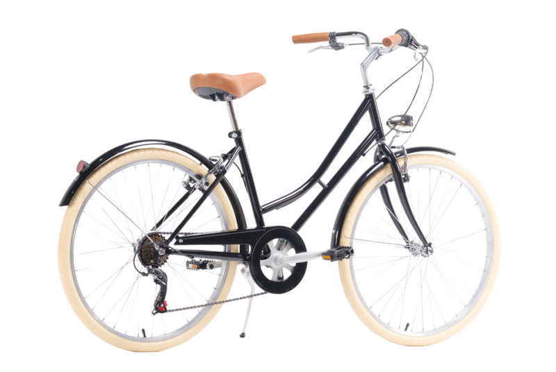 Comprar Bicicleta de paseo vintage Capri Barcelona Negro-Crema 6V - BCCABANC21 2022