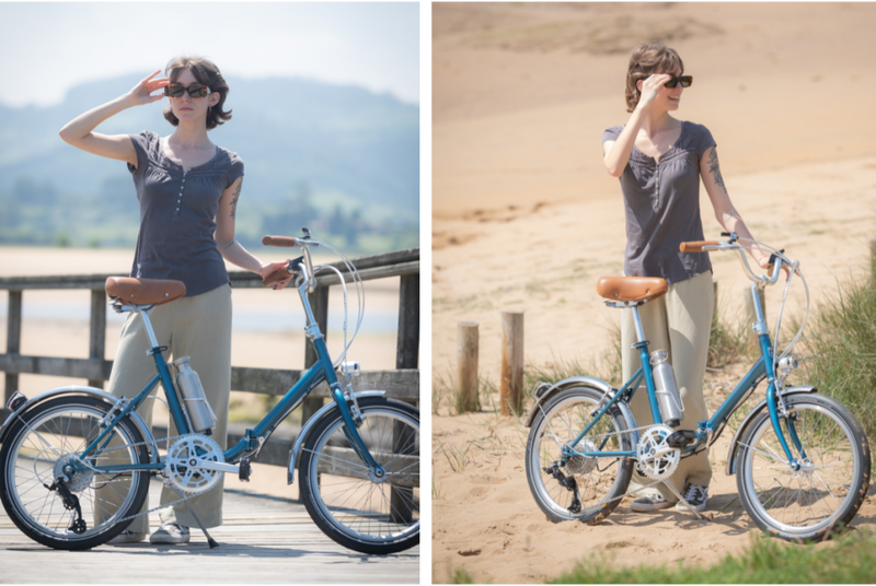 Comprar Bicicleta eléctrica plegable Capri VITA Indigo Blue - OUTLET