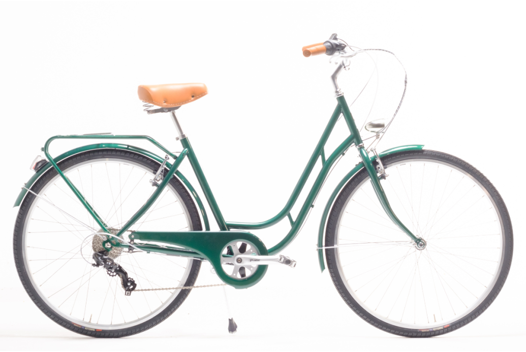 Comprar Bicicleta de Paseo Capri Berlin Verde Ingles 7V - OUTLET