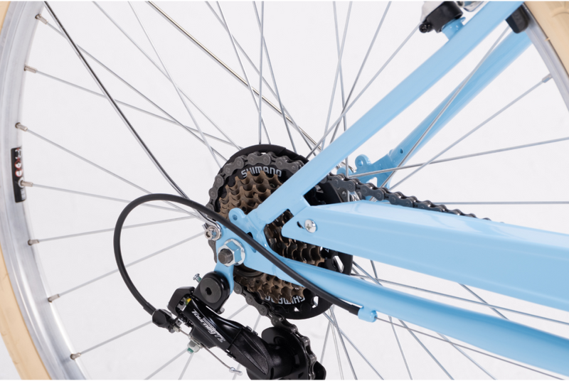 Comprar Bicicleta de paseo Capri Valentina azul pastel 6V