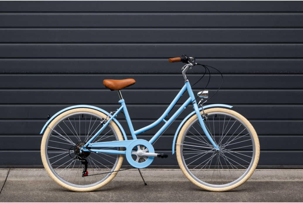 Comprar Bicicleta de paseo Capri Valentina azul pastel 6V