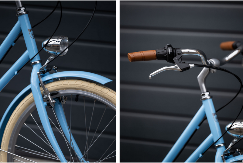 Comprar Bicicleta de paseo Capri Valentina azul pastel 6V