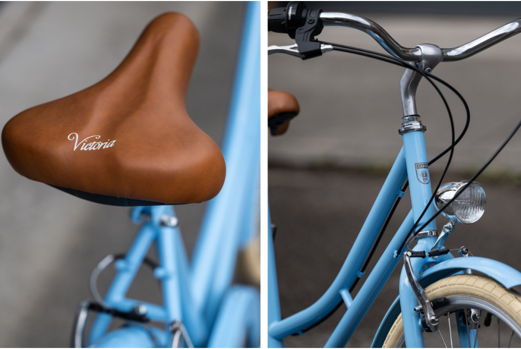 Comprar Bicicleta de paseo Capri Valentina azul pastel 6V