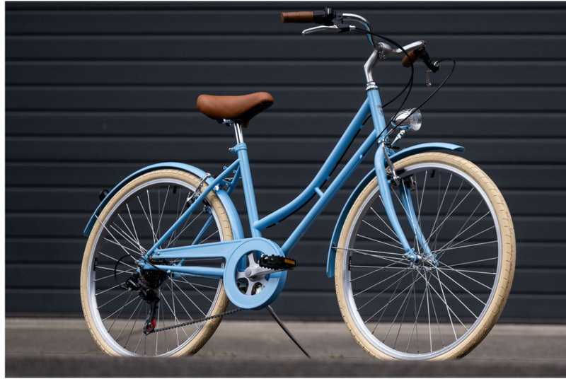 Comprar Bicicleta de paseo Capri Valentina azul pastel 6V