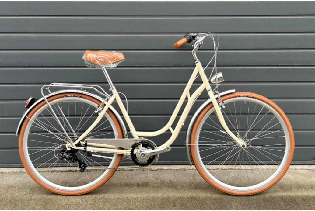 Bicicleta de paseo Capri Berlin crema 7V - OUTLET