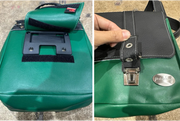Bolso frontal semipiel para manillar