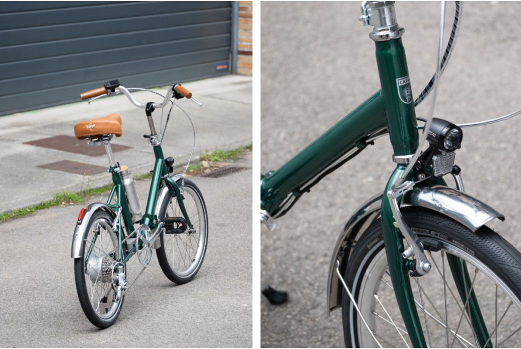 Bicicleta eléctrica plegable Capri VITA 2 -  British Green