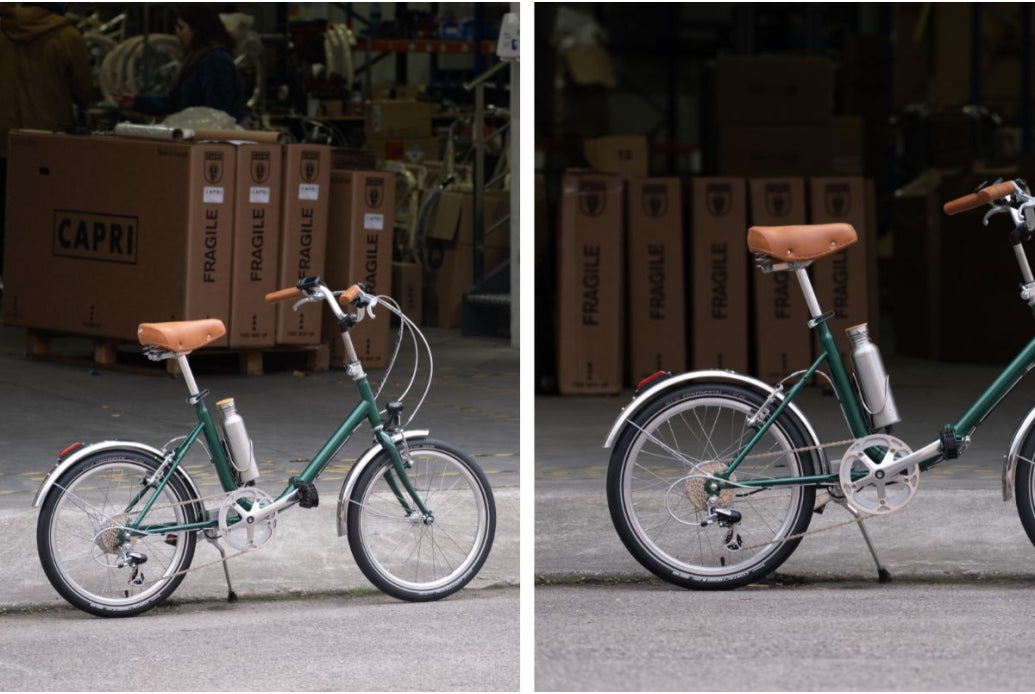 Bicicleta eléctrica plegable Capri VITA 2 -  British Green