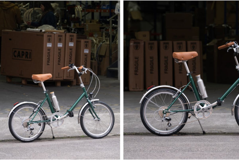 Bicicleta eléctrica plegable Capri VITA 2 -  British Green