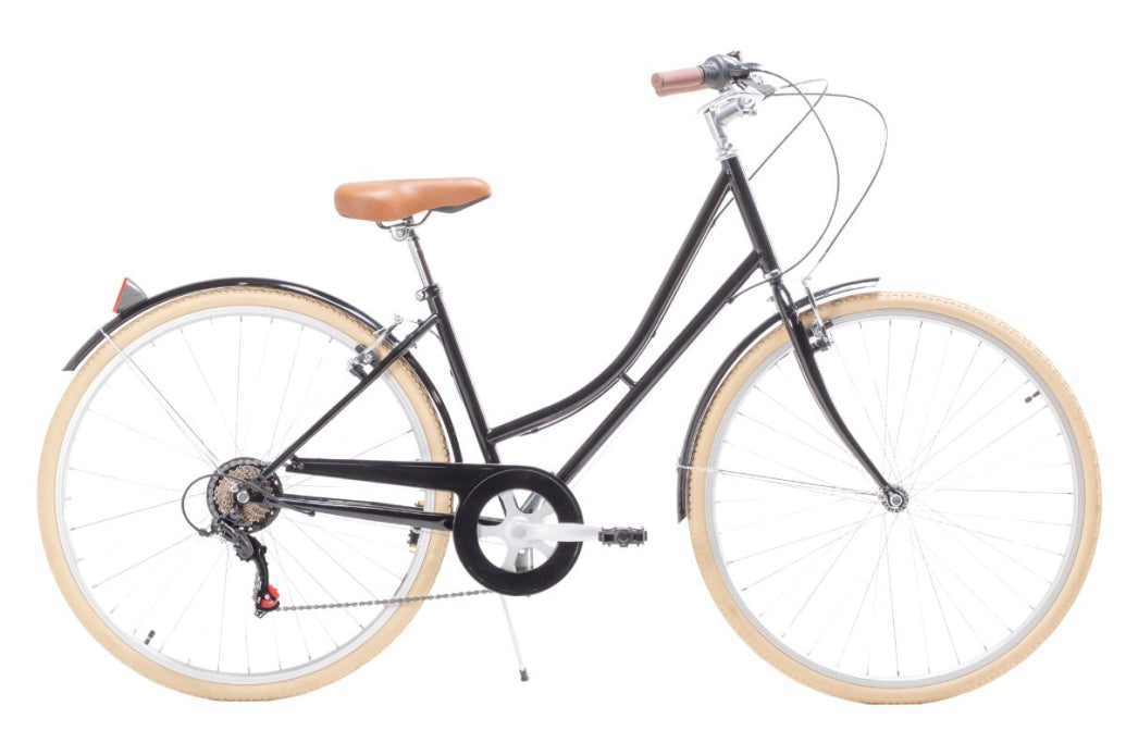 Bicicleta de Paseo Niza Negro 7 Velocidades - Reacondicionada