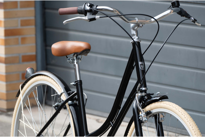 Bicicleta de Paseo Niza Negro 7 Velocidades - Reacondicionada