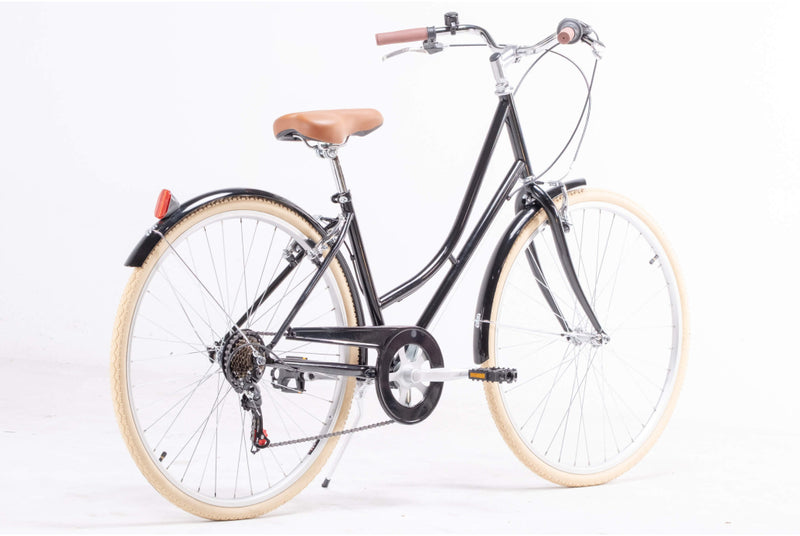 Bicicleta de Paseo Niza Negro 7 Velocidades - Reacondicionada