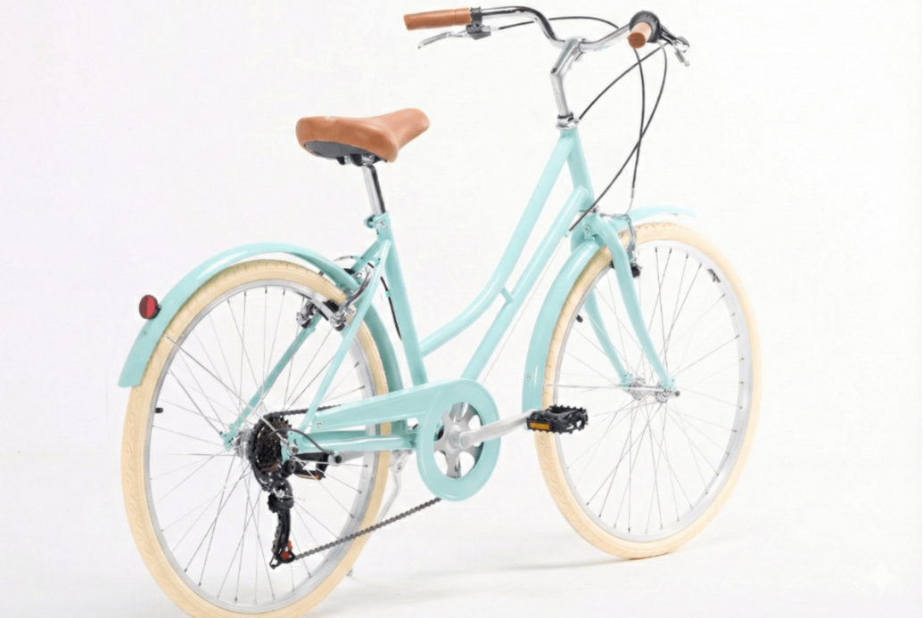 Bicicleta de paseo vintage Capri Valentina aquamarina - 6v