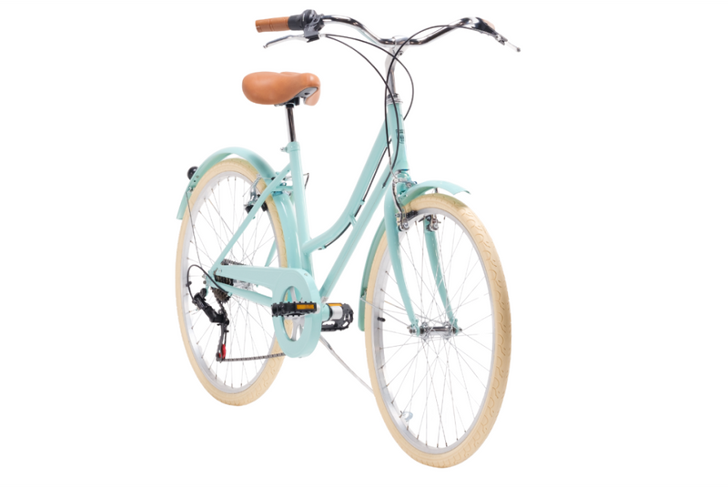Bicicleta de paseo vintage Capri Valentina aquamarina - 6v