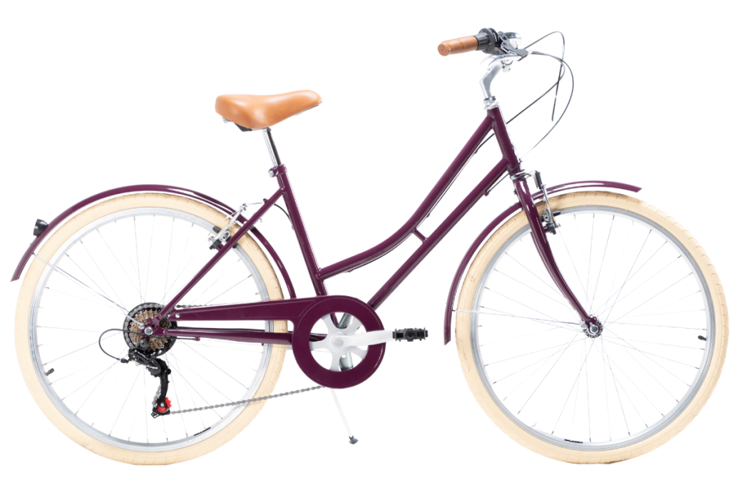 Bicicleta de paseo vintage Capri Valentina ultra violet 6V