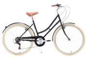 Bicicleta de paseo vintage Capri Barcelona Negro-Crema 6V