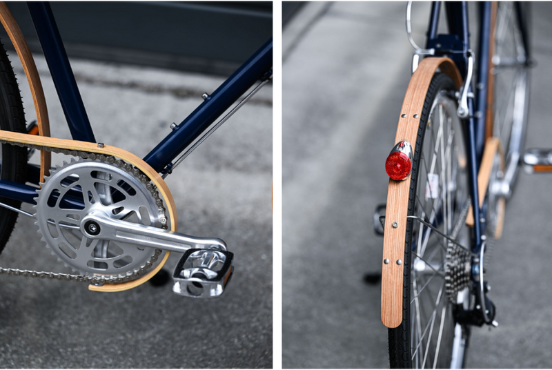Bicicleta Urbana Capri Weimar Space Blue - Edición madera