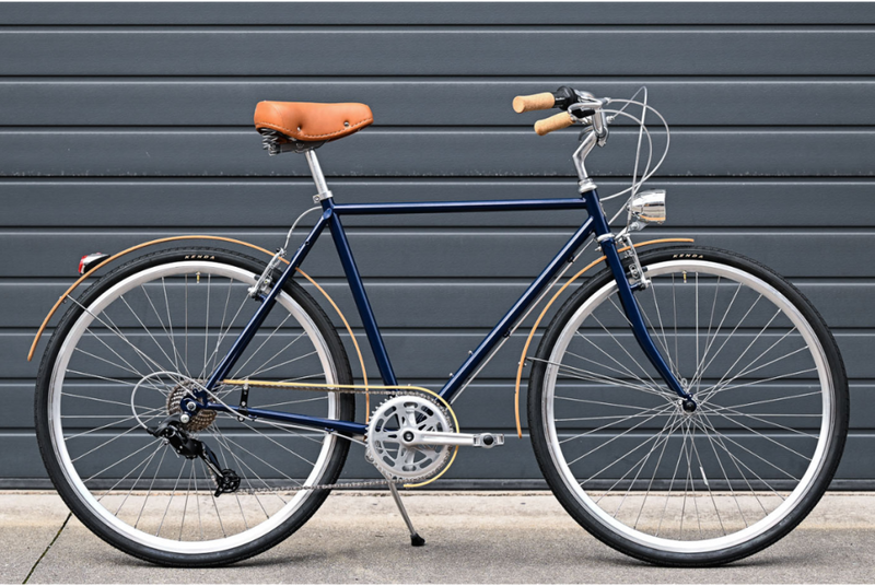 Bicicleta Urbana Capri Weimar Space Blue - Edición madera