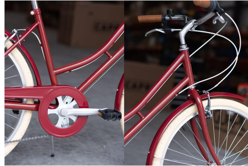 Bicicleta Urbana Capri Valentina Rojo  6V Reacondiconado