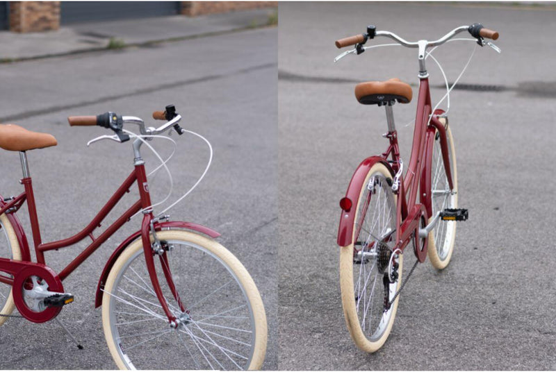Bicicleta Urbana Capri Valentina Rojo  6V Reacondiconado