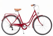 Bicicleta de Paseo Capri Berlin Rojo 7 velocidades