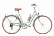 Bicicleta eléctrica Capri Berlin 4 verde pastel 7V