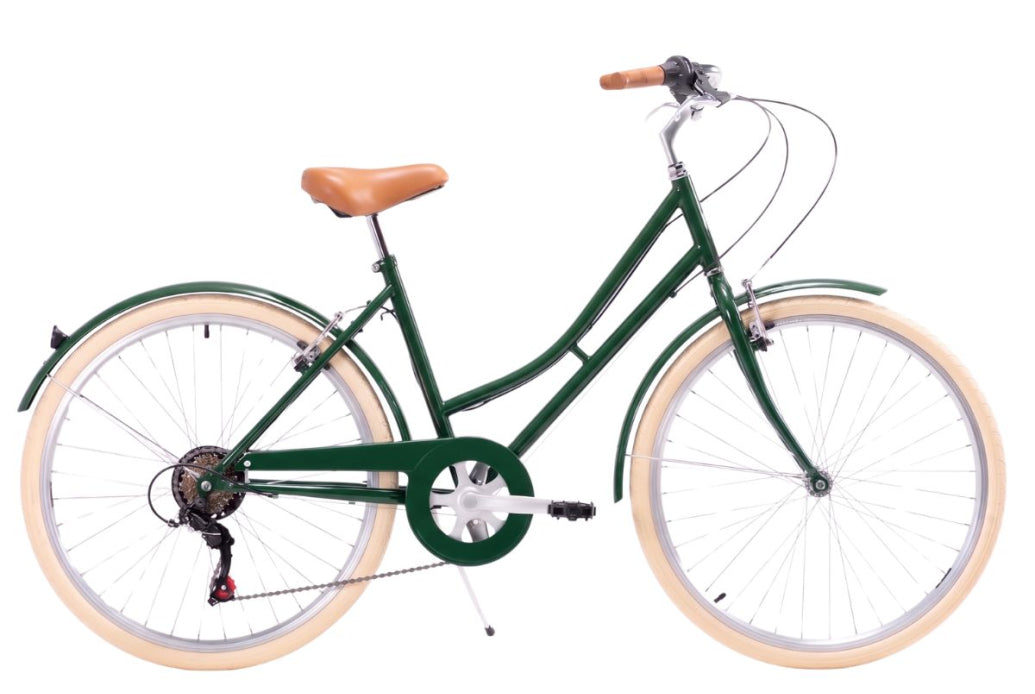 Bicicleta de paseo vintage Capri Valentina Verde Inglés