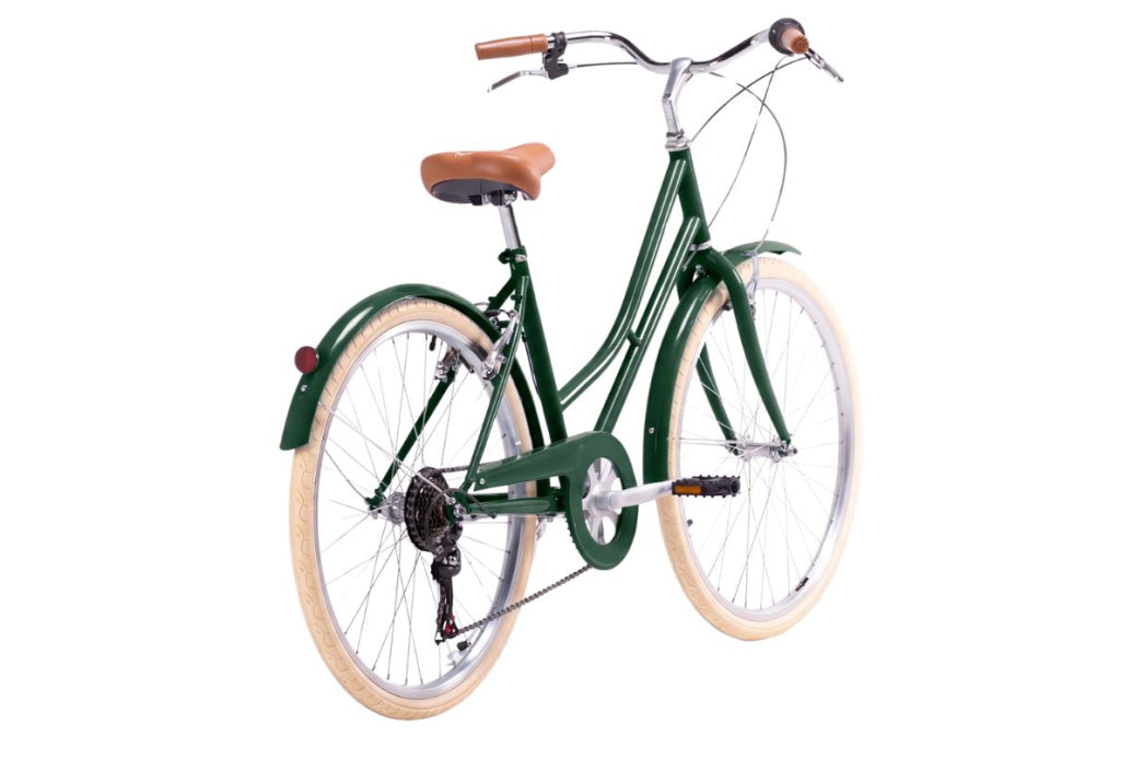 Bicicleta de paseo vintage Capri Valentina Verde Inglés