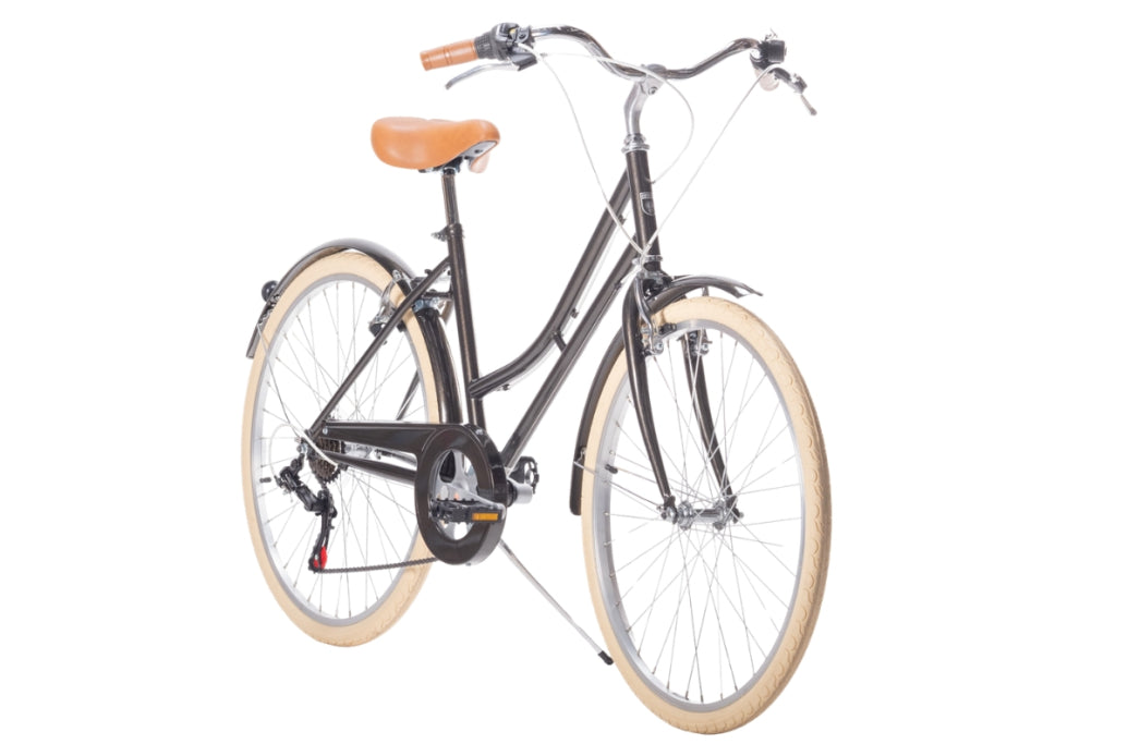 Bicicleta de paseo vintage Capri Valentina Grafito 6V