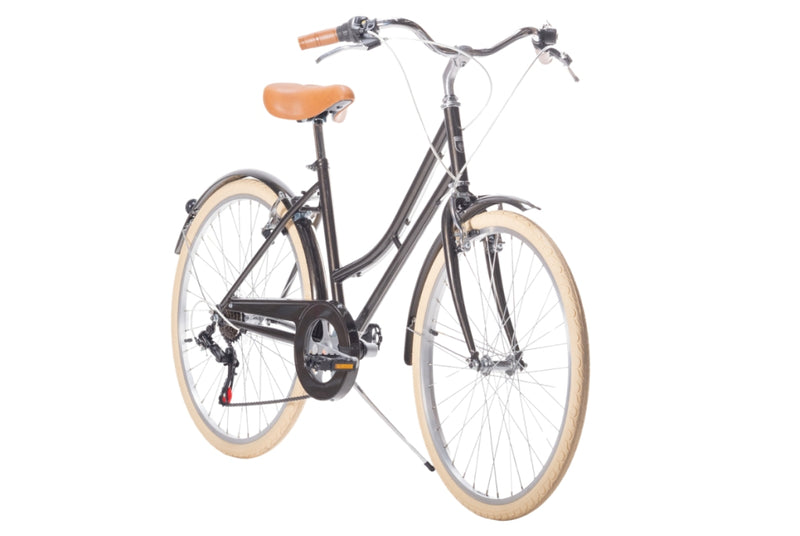 Bicicleta de paseo vintage Capri Valentina Grafito 6V