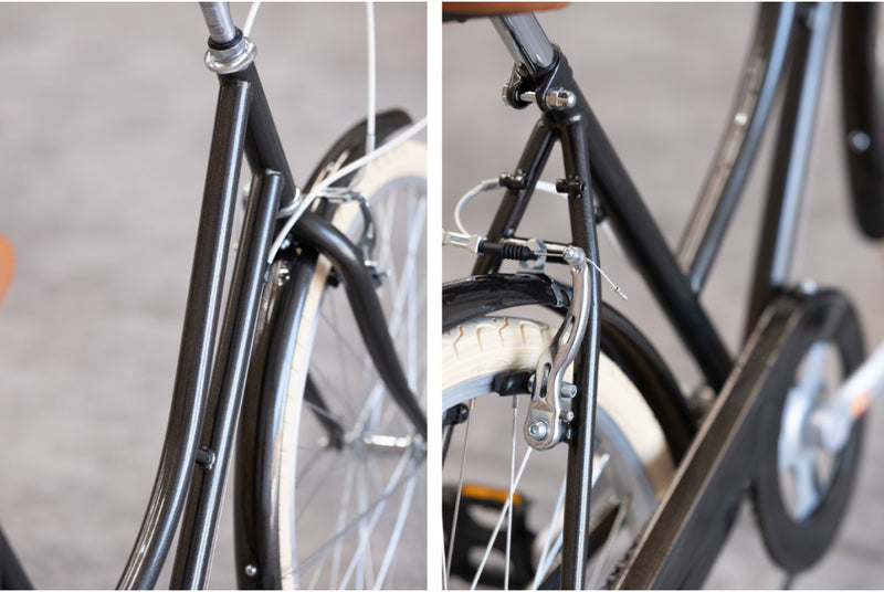 Bicicleta de paseo vintage Capri Valentina Grafito 6V