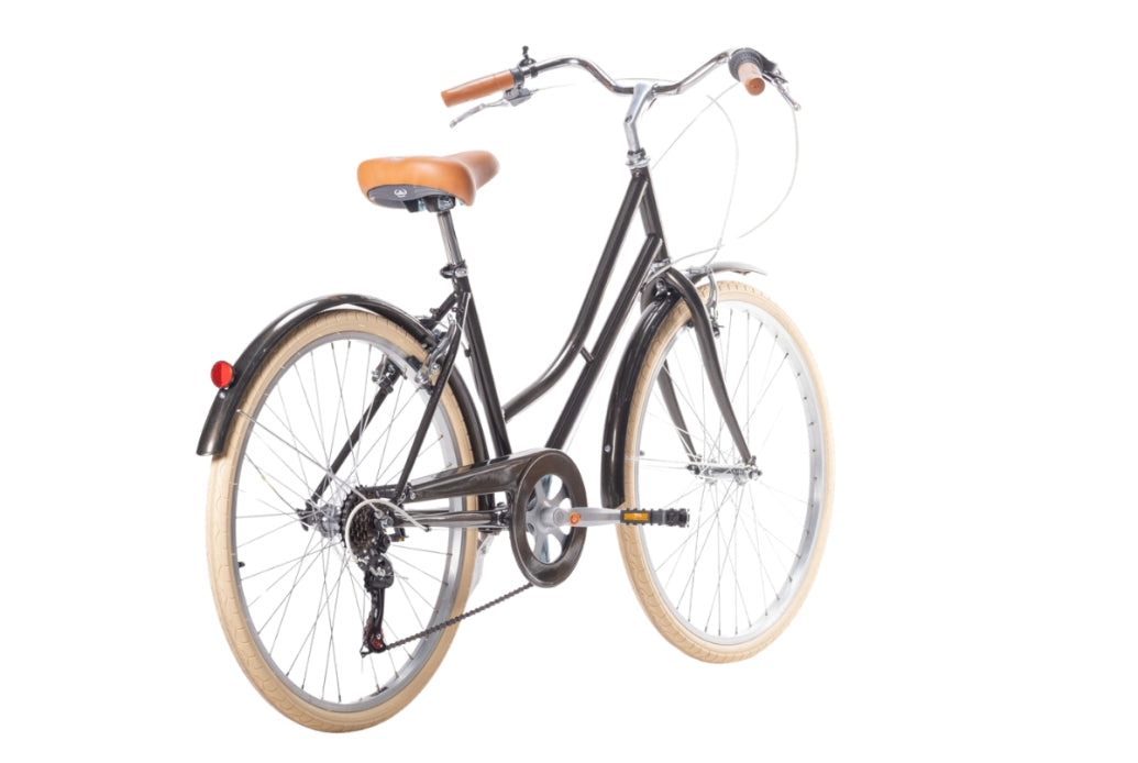 Bicicleta de paseo vintage Capri Valentina Grafito 6V