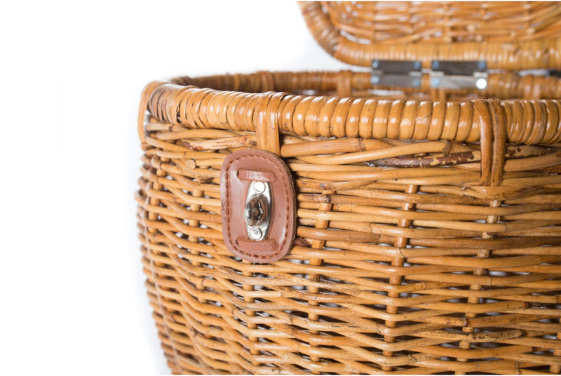 Cesta de mimbre para bicicleta Fisherman Miel