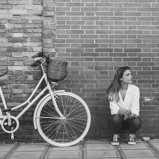 Bicicleta de paseo vintage Capri Valentina Verde Pastel